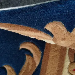 【Fuwaly】藏青地毯-200x300cm(宮廷風 高端 立體雕花 大地毯 客廳地毯)