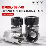 ER Square Hex Collet Block Workholding Holder for CNC Lathe Engraving Machine