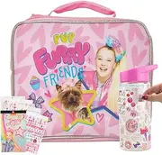 RALME Nickelodeon JoJo Siwa Lunch Box with DIY Water Bottle Stickers- Kids Soft Insulated Lunch Bag for Kids