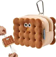 Dog Poop Bag Holder - Puppy Potty Carrier | Cookie Shape Small Carrier with Carabiner Clip, Pocket Organizer for Puppy Training Outdoor Park