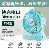 在飛比找Yahoo!奇摩拍賣優惠-臺灣發貨 共田F95D 暴風風扇 USB便攜快充 迷你手持 