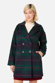 Harper Check Cosy Coat