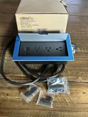 New Cubieflip Power Distribution Unit BPECF-S 3 Outlets 2 USB Ports 120v 12 Amp