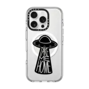 iPhone 16 Pro Clear Case MagSafe Compatible Take Me To My Planet by cpikoart
