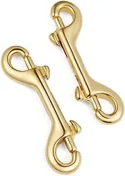 HAPINARY Classic Lobster Claw Snap Hooks Spring Gate 2 Pcs Brass Swivel Clasp Hooks for Bag Straps and Belts