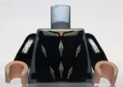 Lego Dark Bluish Gray Torso Armor Vest Silver Arrow Print