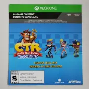 Crash Team Racing CTR Preorder Bonus XBOX