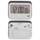 (Grey)Digital Timer Alarm Clock Silicone Button Digital Kitchen Timer Simple