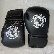 AMERICAN GYM boxing gloves 14 oz SIGNED