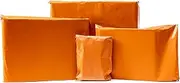 100 Mixed Coloured Plastic Mailing Mail Post Postage Bags (Orange)