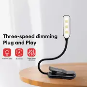 USB Clip On Desk Lamp Flexible Clamp Reading Light LED Bed Table Bedside Lamp US