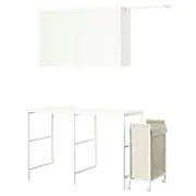 ENHET storage combination, white, 139x63.5 cm