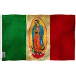 ANLEY 3X5 英尺聖母 VIRGEN DE GUADALUPE 墨西哥國旗 - 聖母瑪利亞國旗
