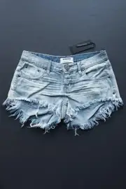 One Teaspoon Bonita Diamonde Denim Low Waist Shorts 25