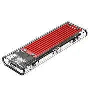 Orico USB 3.1 Type C Gen 2 M.2 Enclosure Transparent Red