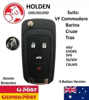 HOLDEN Commodore VF HSV ute 4 button key shell + genuine badge emblem 2013-2018