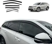 OAD4X4 Weathershields Compatible with Toyota Kluger 2013-2021, Injection Weather Shields Window Visors Wind Deflectors Sun Rain Guard 6PCS Set