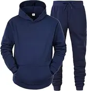 [Generic] La Suits Men Autumn and Winter Set Leisure Solid Color Zipper Sweater Pants Sports Sets Complete Tuxedo for Men
