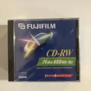 FUJIFILM CD-RW 4 PACK 74 MINS/650MB COMPACT DISC