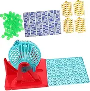 WOONEKY Set Bingo Machine Games Machine Small Machine Party Machine Game Plaything Desktop Games Ball Machine Fun Tabletop Game Bingo Game Paper