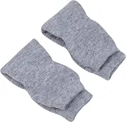Yardenfun 1 Pair Wool Knee Guards Running Knee Sleeve Knee Elastic Knee Pads 22% Acrylic Black Autumn and Winter Elder Pullover