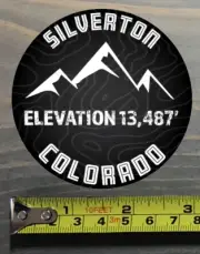Silverton Sticker Decal Colorado Telluride Purgatory Mountain Ski Snowboard