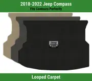 Lloyd Classic Loop Cargo Carpet Mat for 2018-2022 Jeep Compass w/Jeep Grill Logo (for: Jeep)