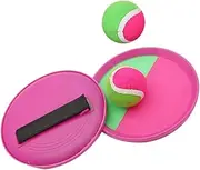 Happyyami Throw Ball Suction Cup Outdoor for Sticky Sucker Interactive Ball Toss Catch Ball Rosy