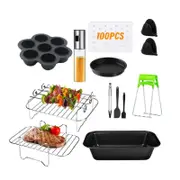 8 Qt 11 In 1 Air Fryer Set For Ninja Foodi Dz201 / Dz401