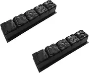 IsMwav 2Piece Simulation Stone Pavement Patio Concrete Stepping Driveway Paving Path Mold Black ABS