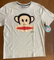 Paul Frank Monkey Head Biege T Shirt size L NWT