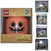Lego Large Storage Head + 4 Sealed Sets Lot - Lego Gift Set - Lego Packaged Deal