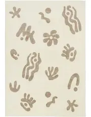 [Miss Amara] Esilda Abstract Washable Rug in Grey