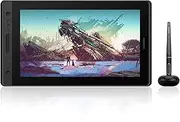 HUION Kamvas Pro 16 Drawing Tablet 15.6 Inch Pen Display Graphic Tablets with Screen, Full-Laminated Technology 8192 Levels Pen Pressure 120% sRGB, Compatible with ChromeOS, Windows and MacOS