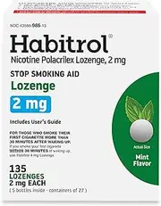 Habitrol Nicotine Lozenges 2 mg Mint Flavor - 135 Count – Stop Smoking Aid – Reduce Cravings and Withdrawal Symptoms