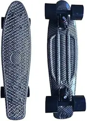 Graphic Printing Mini Cruiser Plastic Skateboard 22" X 6" Retro Longboard Skateboard Longboard, Suitable for Children, Boys, Girls and Teenagers
