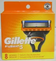 Gillette Fusion 5 Refill Cartridges 8 Count (Factory Sealed)