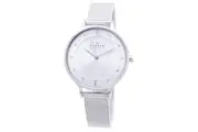 Skagen Anita Silver Dial Swarovski Crystal Mesh Bracelet SKW2149 Womens Watch