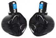 (2) EasyMount Soundbar/Roll bar Speakers 6.5" 500W Waterproof For Jeep Wrangler