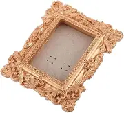 Toyvian Victorian Vintage Resin Ornaments Rustic Picture Frame Antique Photo Frames Wall Display Festive Decoration Pendant