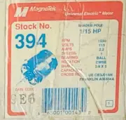 Magnetek 394 CB3J015N Shaded Pole Electric Motor 1 /15HP
