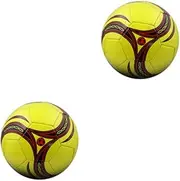 2 Set of Competitive Soccer Ball for Exciting Matches and Training Fun PU Soccer Ball Size 4 Football Training Soccer Training Yellow No.4, Yellow No.4, 2Set