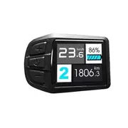 LCD TFT UKC3 Display Speed Battery Time Indicator for Electric Bicycle 24V 36V 48V Motor Conversion Black