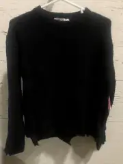 RD style women’s large pull over sweatshirt black MSRP $92 New