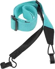 Levemolo 1pc Ukulele Strap Musical Instruments for Adults Leather Leash Leather Straps Children Adult Guitar Strap Acoustic Ukulele Back Straps Cotton Coffee Non-punching Ukulele Strap Bass