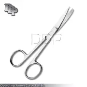 O.r Premium Grade Operating Dissecting Scissors 6.5" Curved Sharp Blunt
