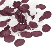 Fake Rose Petals, Artificial Petals for Wedding Proposal,Jujube Red White