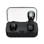[True Wireless] Dual bluetooth 5.0 TWS Earbuds Binaural Call Stereo Bass Ipx5 Waterproof Sports Earphone Headphone for Iphone Xiaomi Huawei