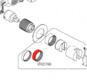 Vola VR2279B-27 Matte Black 12mm Ring