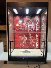 Michael Jordan - PSA & BGS Card Display Case with LED Lights - Chicago Bulls